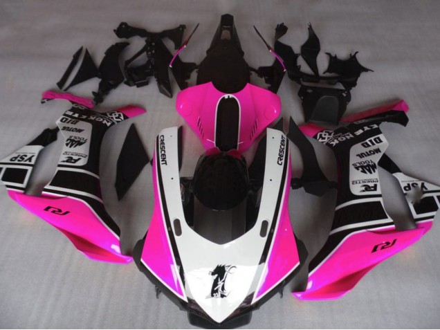 Carenados Moto Yamaha YZF 1000 R1 2020-2025 - Rosa Blanco Negro Brillante Baratos
