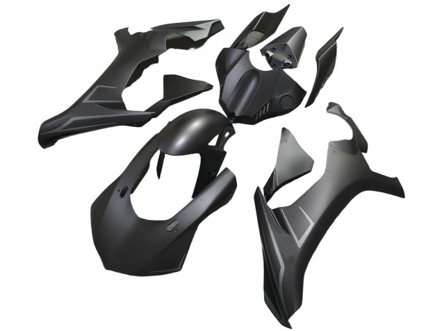 Carenados Moto Yamaha YZF 1000 R1 2020-2025 - Negro Mate Plata Baratos