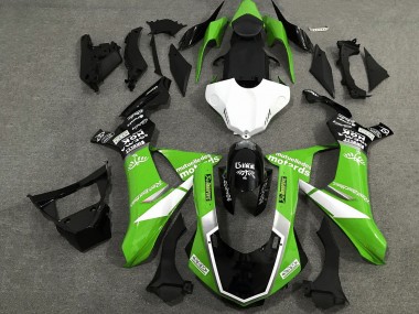 Carenados Moto Yamaha YZF 1000 R1 2020-2025 - Verde Blanco Negro Brillante Sam Baratos