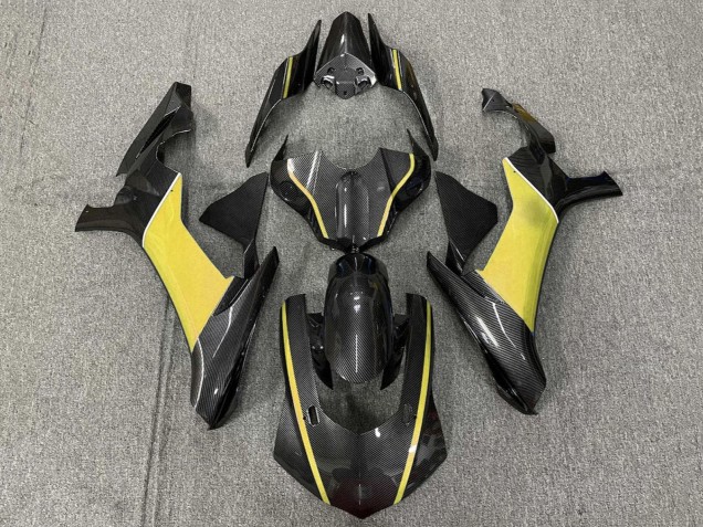 Carenados Moto Yamaha YZF 1000 R1 2020-2025 - Falso FibraCarbono Amarillo Baratos