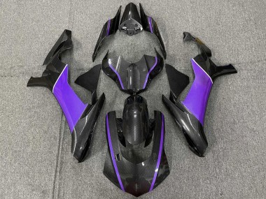 Carenados Moto Yamaha YZF 1000 R1 2020-2025 - Falso FibraCarbono Púrpura Baratos
