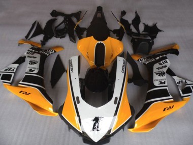Carenados Moto Yamaha YZF 1000 R1 2020-2025 - Naranja Blanco Negro Baratos