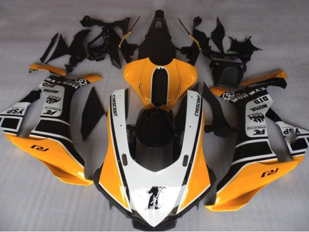 Carenados Moto Yamaha YZF 1000 R1 2020-2025 - Naranja Blanco Negro Baratos