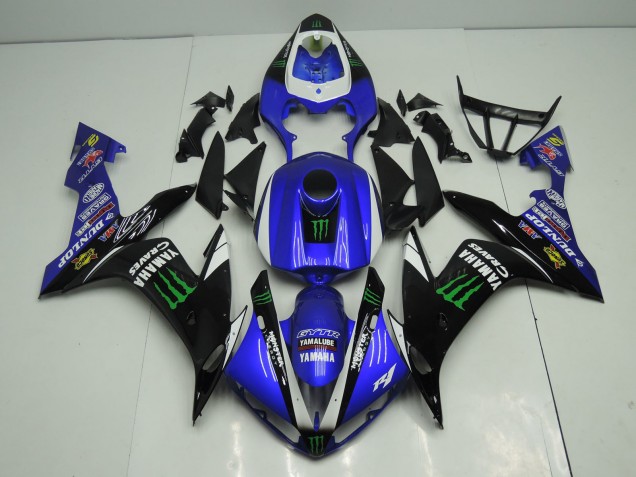 Carenados Moto Yamaha YZF 1000 R1 2004-2006 - Azul Blanco Negro Verde Monstruo Energy Baratos