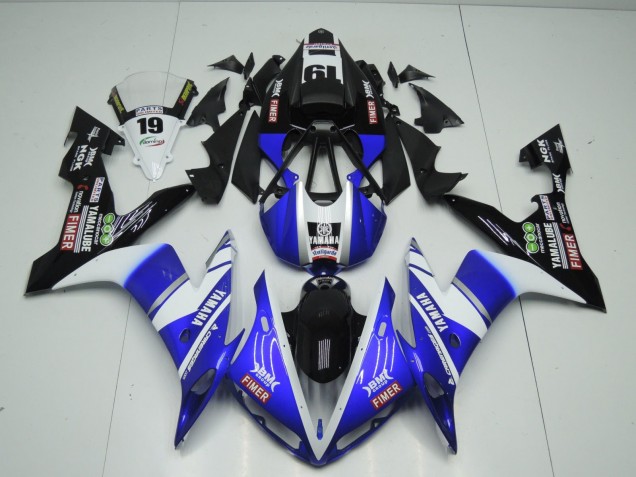 Carenados Moto Yamaha YZF 1000 R1 2004-2006 - Azul Blanco Negro Fimer Yamalube Baratos
