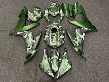 Carenados Moto Yamaha YZF 1000 R1 2004-2006 - Verde Blanco Gris Camouflage Baratos