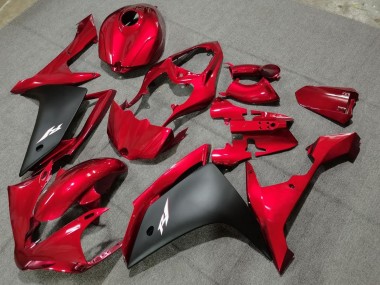 Carenados Moto Yamaha YZF 1000 R1 2004-2006 - Rojo Negro Mate Baratos