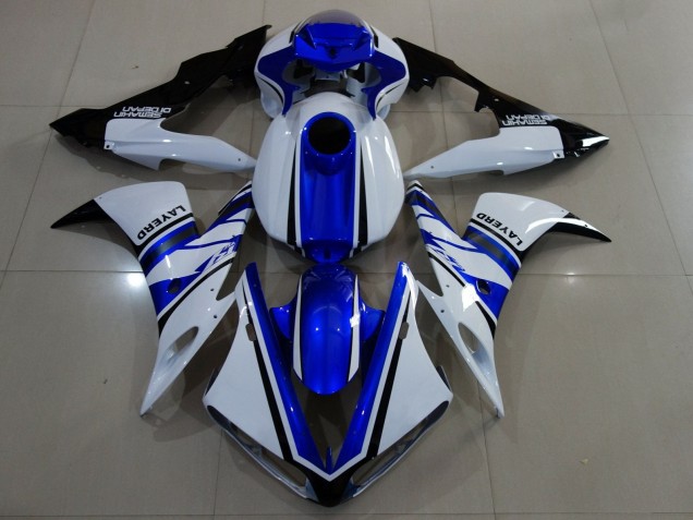 Carenados Moto Yamaha YZF 1000 R1 2004-2006 - Blanco Azul Negro Baratos
