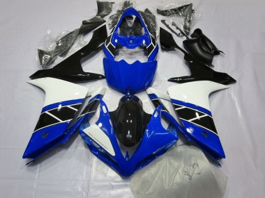 Carenado Moto Yamaha YZF 1000 R1 2007-2008 - Azul Blanco Negro Baratos