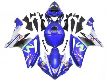 Carenados Moto Yamaha YZF 1000 R1 2007-2008 - Azul Blanco Verde ENEOS Baratos