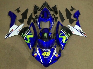 Carenados Moto Yamaha YZF 1000 R1 2007-2008 - Azul Blanco Negro Verde MoviStar Monstruo ENEOS Baratos