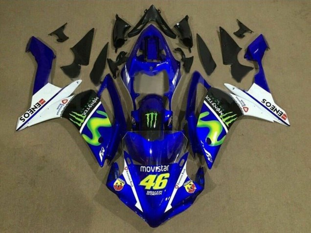 Carenados Moto Yamaha YZF 1000 R1 2007-2008 - Azul Blanco Negro Verde MoviStar Monstruo ENEOS Baratos