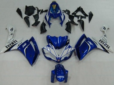Carenados Moto Yamaha YZF 1000 R1 2007-2008 - Azul Blanco Negro M1 Baratos