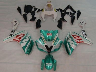Carenados Moto Yamaha YZF 1000 R1 2007-2008 - Blanco Verde Rojo Fiat Baratos