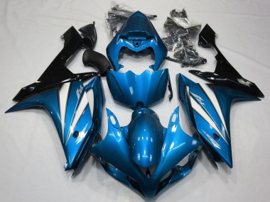 Carenados Moto Yamaha YZF 1000 R1 2007-2008 - Azul Blanco Negro Baratos