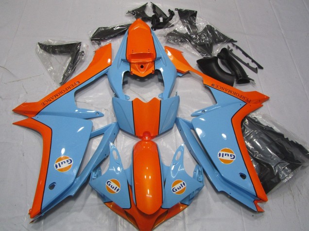 Carenados Moto Yamaha YZF 1000 R1 2007-2008 - Azul Claro Naranja Gulf Baratos