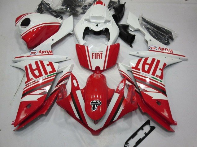 Carenados Moto Yamaha YZF 1000 R1 2007-2008 - Blanco Rojo Fiat Baratos