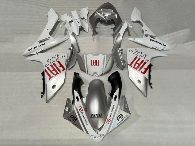 Carenados Moto Yamaha YZF 1000 R1 2007-2008 - Plata Blanco Rojo Fiat Baratos