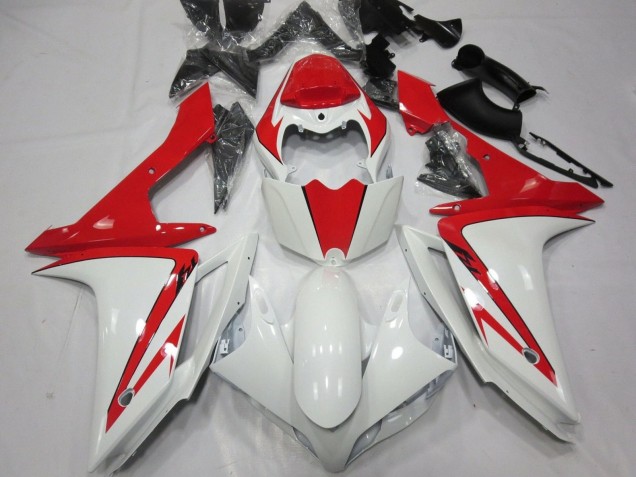 Carenado Moto Yamaha YZF 1000 R1 2007-2008 - Blanco Rojo Baratos