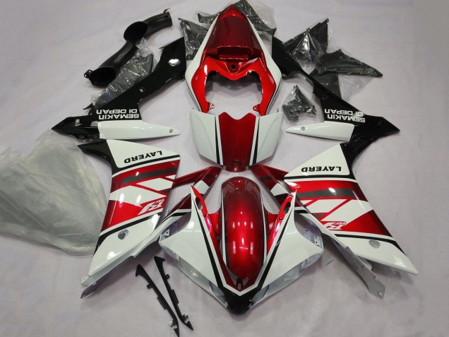 Carenados Moto Yamaha YZF 1000 R1 2007-2008 - Blanco Rojo Negro Layerd Baratos