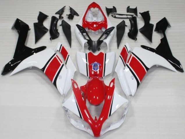 Carenados Moto Yamaha YZF 1000 R1 2007-2008 - Blanco Rojo Negro Baratos