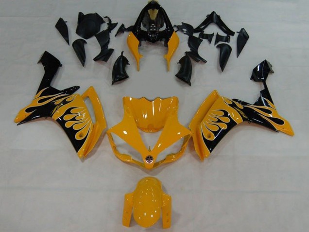 Carenados Moto Yamaha YZF 1000 R1 2007-2008 - Amarillo Negro Llama Baratos