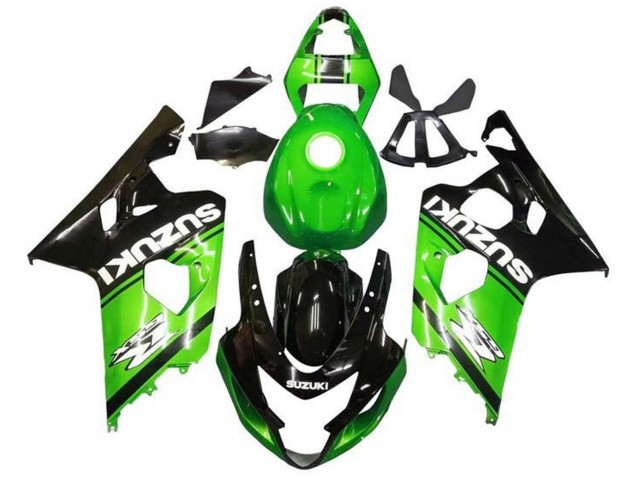 Carenados Moto Suzuki GSXR 600 / GSXR 750 2004-2005 - Verde Negro Blanco Baratos
