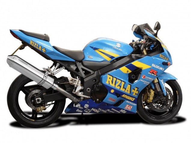 Carenados Moto Suzuki GSXR 600 / GSXR 750 2004-2005 - Azul Claro Amarillo Rizla Motul Baratos