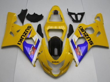Carenados Moto Suzuki GSXR 600 / GSXR 750 2004-2005 - Amarillo Blanco Azul Negro Baratos