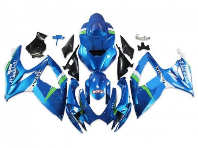 Carenados Moto Suzuki GSXR 600 / GSXR 750 2006-2007 - Azul Verde Blanco Ecstar Baratos