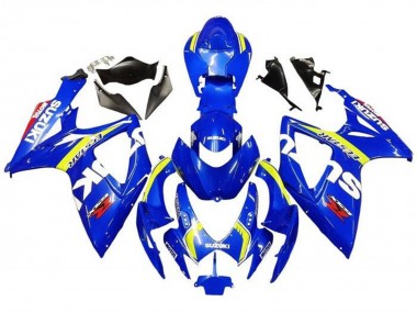 Carenados Moto Suzuki GSXR 600 / GSXR 750 2006-2007 - Azul Blanco Amarillo Rojo Ecstar Baratos