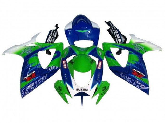 Carenados Moto Suzuki GSXR 600 / GSXR 750 2006-2007 - Blanco Azul Verde Alstare Baratos