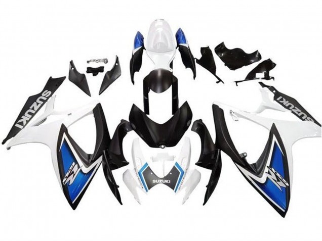 Carenados Moto Suzuki GSXR 600 / GSXR 750 2006-2007 - Blanco Azul Negro Mate Baratos