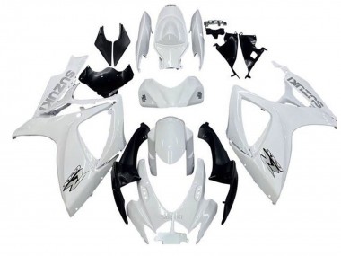 Carenados Moto Suzuki GSXR 600 / GSXR 750 2006-2007 - Blanco Negro Baratos