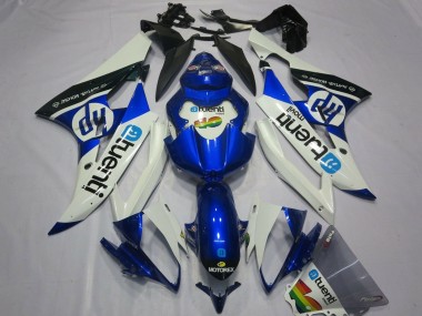 Carenados Moto Yamaha YZF R6 2006-2007 - Blanco Azul Negro Baratos