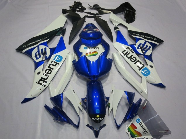 Carenados Moto Yamaha YZF R6 2006-2007 - Blanco Azul Negro Baratos