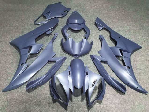 Carenados Moto Yamaha YZF R6 2006-2007 - Plata Mate Azul Baratos