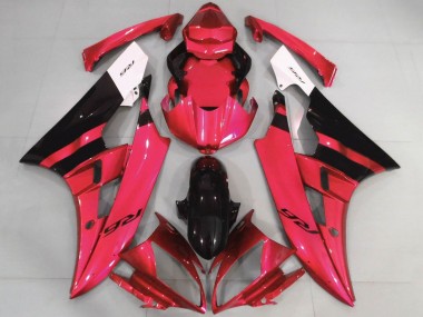Carenados Moto Yamaha YZF R6 2006-2007 - Blanco Rojo Negro Brillante Baratos