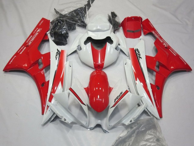 Carenados Moto Yamaha YZF R6 2006-2007 - Blanco Rojo Motul Michelin Baratos
