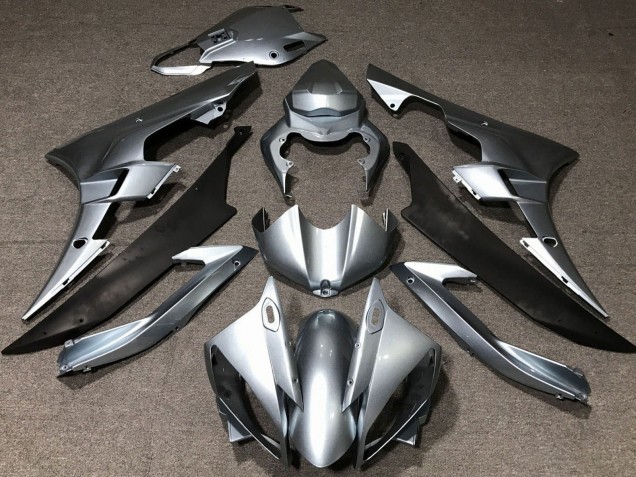 Carenados Moto Yamaha YZF R6 2006-2007 - Plata Negro Mate Baratos
