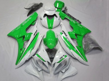 Carenados Moto Yamaha YZF R6 2006-2007 - Blanco Verde Baratos