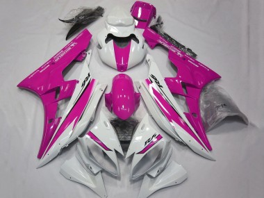 Carenados Moto Yamaha YZF R6 2006-2007 - Blanco Rosa Baratos