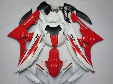 Carenados Moto Yamaha YZF R6 2006-2007 - Blanco Rojo Baratos