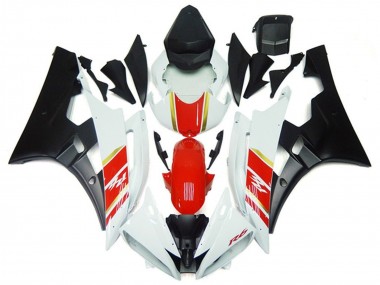 Carenados Moto Yamaha YZF R6 2006-2007 - Blanco Rojo Oro Negro Mate Baratos