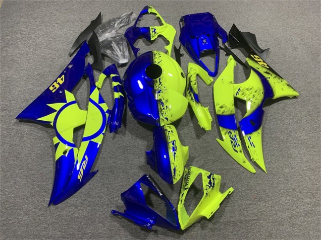 Carenados Moto Yamaha YZF R6 2008-2016 - Azul Neon Amarillo 46 Baratos