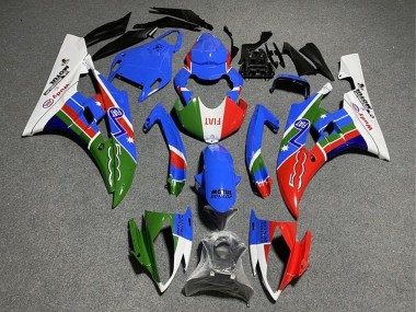 Carenados Moto Yamaha YZF R6 2008-2016 - Blanco Azul Verde Rojo Fiat Dunlop Motul Michelin Baratos