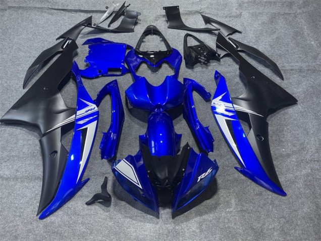 Carenados Moto Yamaha YZF R6 2008-2016 - Azul Blanco Negro Mate Baratos