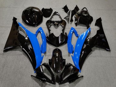 Carenados Moto Yamaha YZF R6 2008-2016 - Azul Negro Brillante Baratos