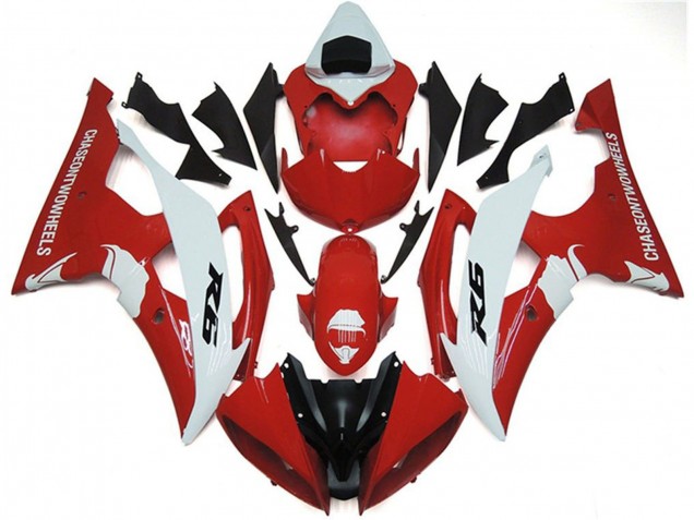 Carenados Moto Yamaha YZF R6 2008-2016 - Blanco Rojo Negro Baratos