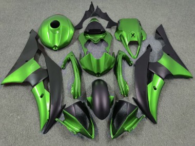 Carenados Moto Yamaha YZF R6 2008-2016 - Verde Negro Mate Baratos